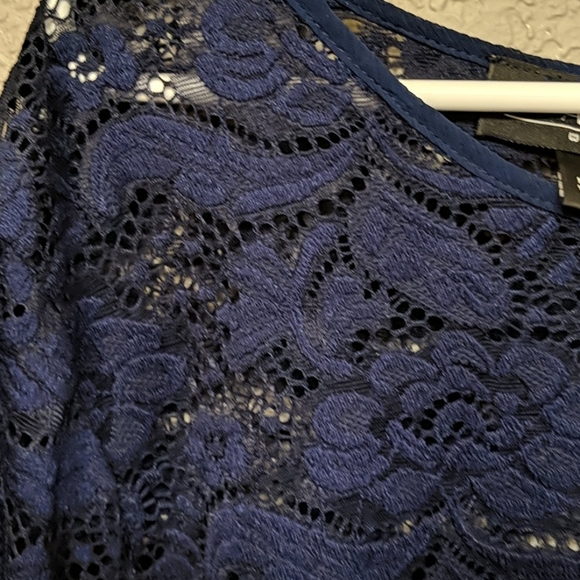 Navy peasant top - Picture 5 of 6